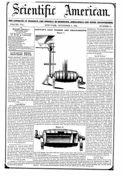 Scientific American - Sept 4, 1852 (vol. 7, #51)