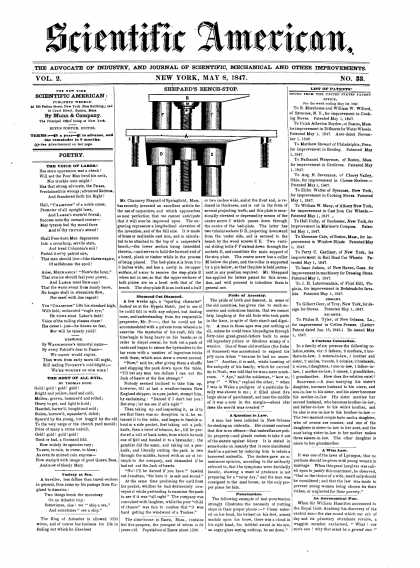 Scientific American - May 8, 1847 (vol. 2, #33)