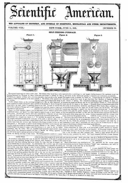 Scientific American - June 11, 1853 (vol. 8, #39)
