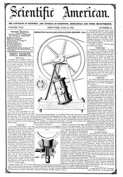 Scientific American - June 18, 1853 (vol. 8, #40)