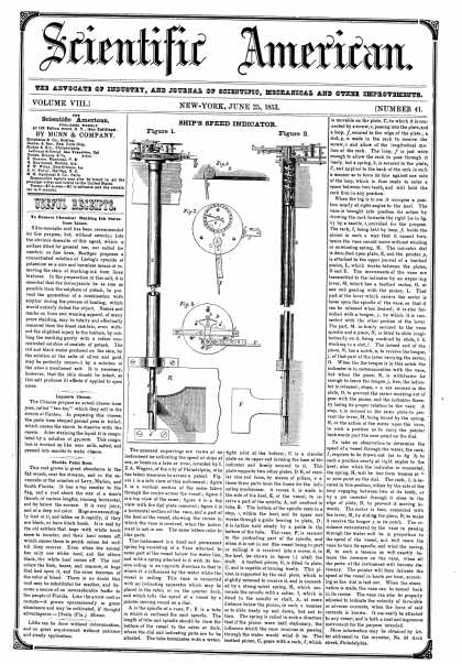 Scientific American - June 25, 1853 (vol. 8, #41)