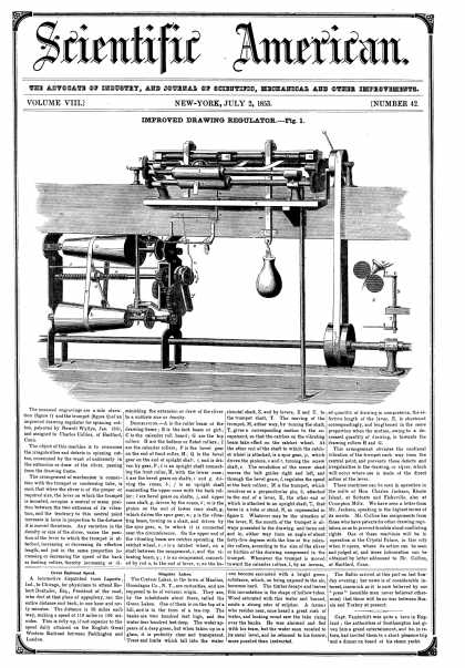 Scientific American - July 2, 1853 (vol. 8, #42)