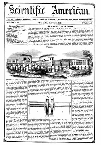 Scientific American - August 6, 1853 (vol. 8, #47)