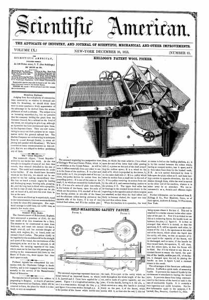 Scientific American - Dec. 10, 1853 (vol. 9, #13)