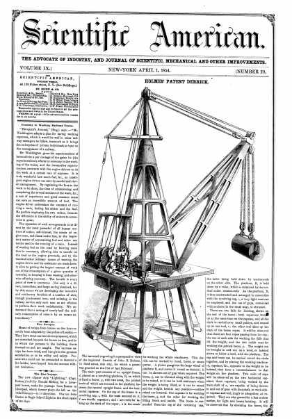 Scientific American - Apr. 1, 1854 (vol. 9, #29)