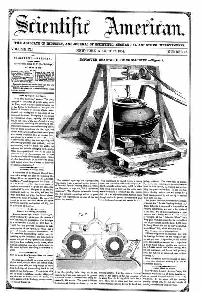 Scientific American - Aug 12, 1854 (vol. 9, #48)