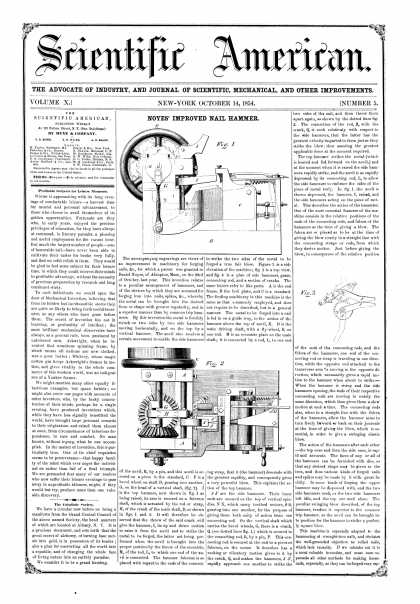 Scientific American - Oct 14, 1854 (vol. 10, #5)