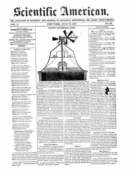 Scientific American - July 17, 1847 (vol. 2, #43)