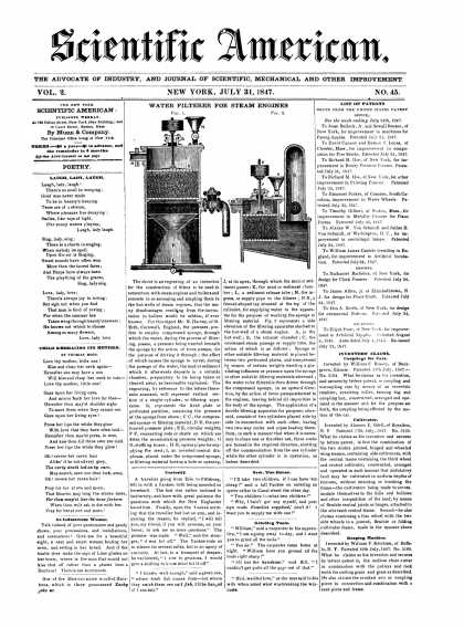 Scientific American - July 31, 1847 (vol. 2, #45)