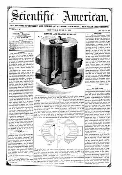 Scientific American - June 9, 1855 (vol. 10, #39)