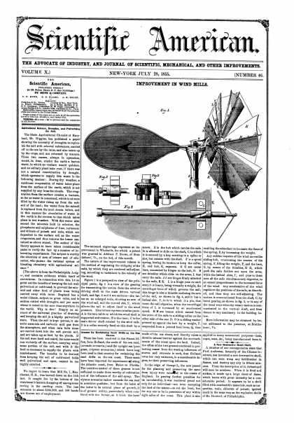 Scientific American - July 28, 1855 (vol. 10, #46)