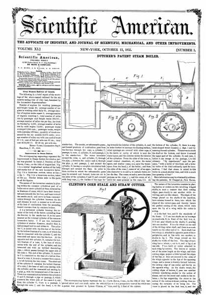 Scientific American - Oct 13, 1855 (vol. 11, #5)
