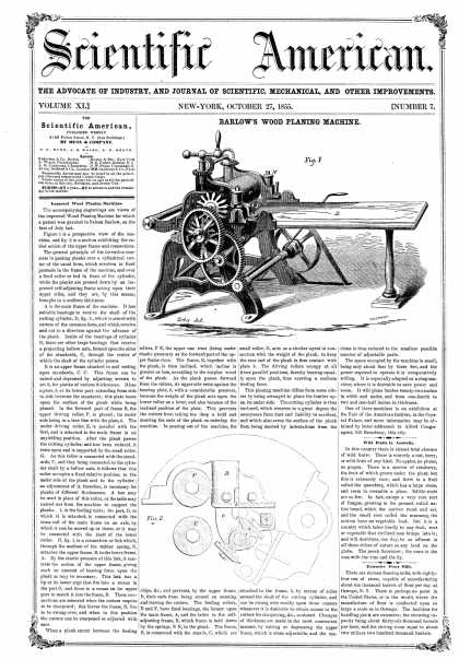 Scientific American - Oct 27, 1855 (vol. 11, #7)