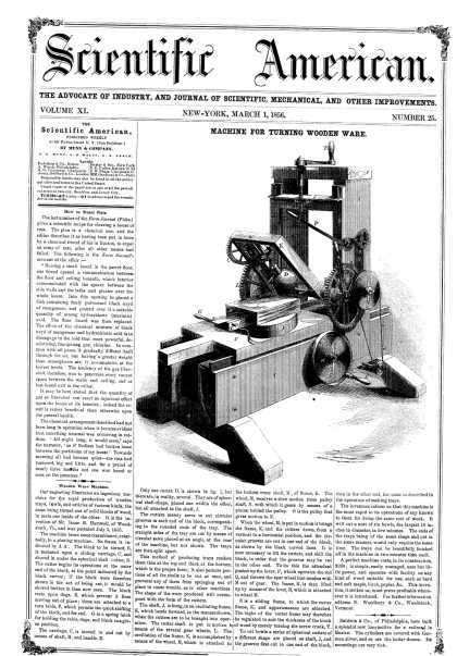 Scientific American - Mar 1, 1856 (vol. 11, #25)