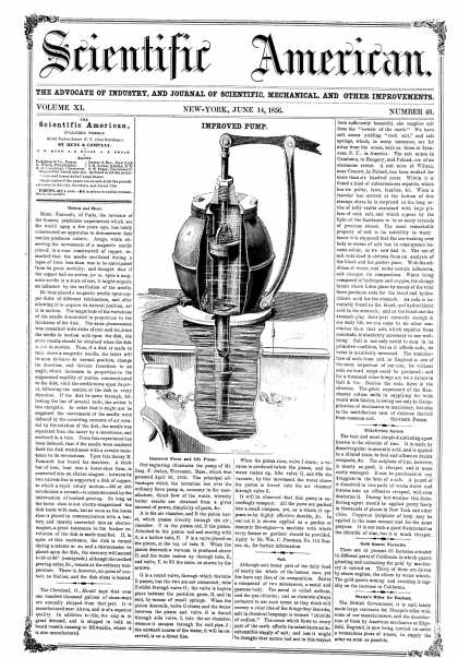 Scientific American - June 14, 1856 (vol. 11, #40)