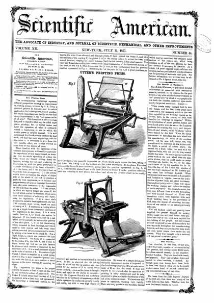 Scientific American - July 11, 1857 (vol. 12, #44)
