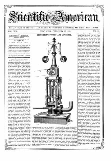 Scientific American - Feb 12, 1859 (vol. 14, #23)