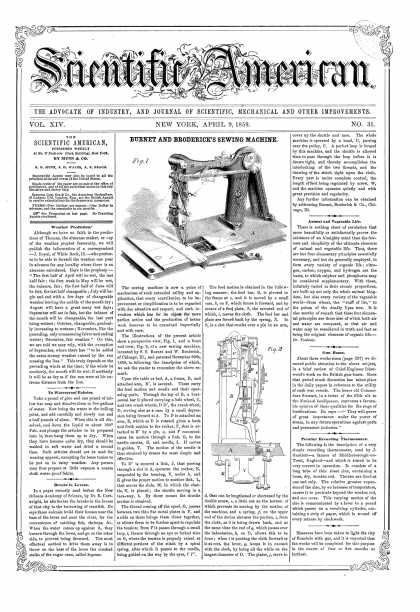 Scientific American - Apr 9, 1859 (vol. 14, #31)