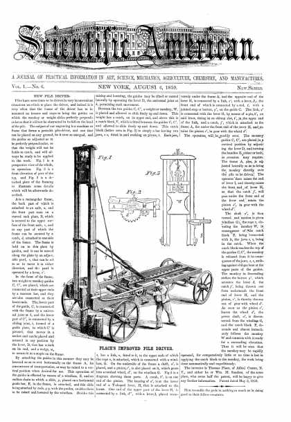 Scientific American - Aug 6, 1859 (vol. 1, #6)