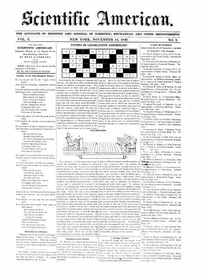 Scientific American - November 14, 1846 (vol. 2, #8)