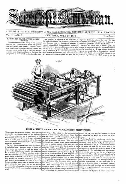 Scientific American - July 28, 1860 (vol. 3, #5)