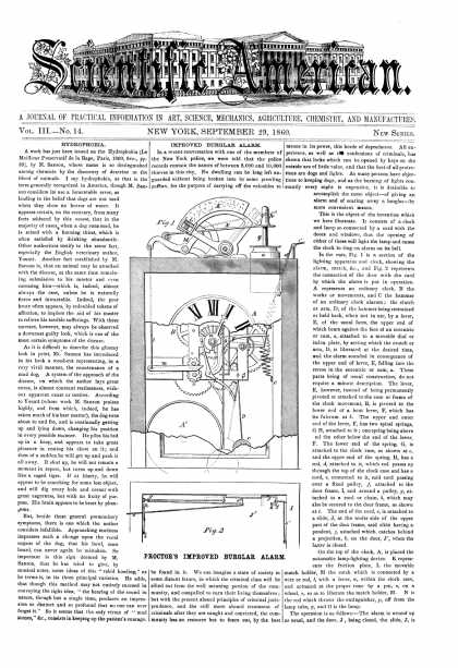 Scientific American - Sept 29, 1860 (vol. 3, #14)