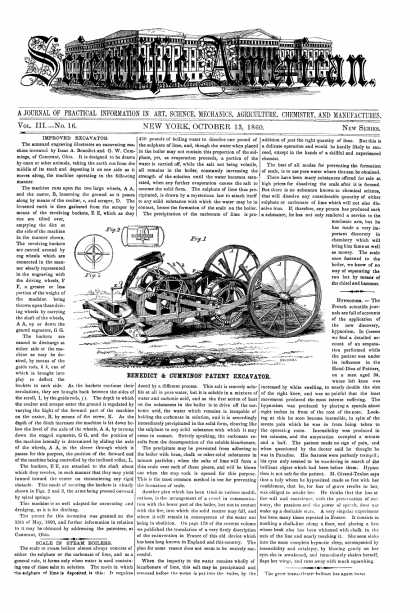 Scientific American - Oct 13, 1860 (vol. 3, #16)