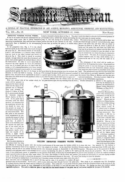 Scientific American - Oct 27, 1860 (vol. 3, #18)