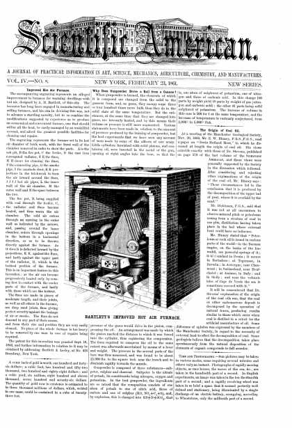 Scientific American - Feb 23, 1861 (vol. 4, #8)
