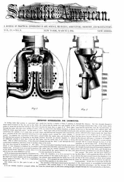Scientific American - Mar 2, 1861 (vol. 4, #9)