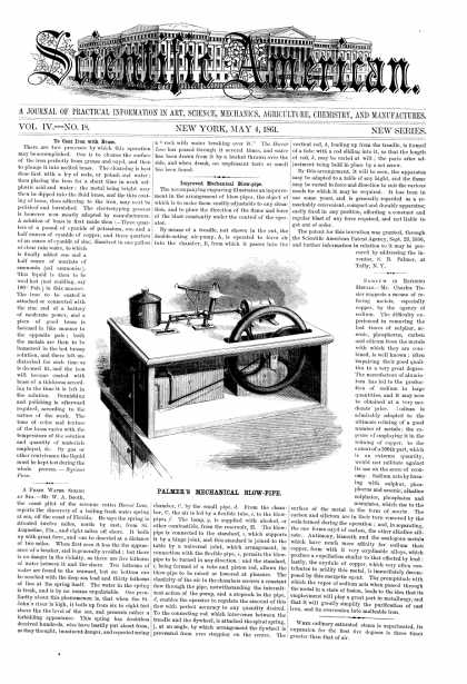 Scientific American - May 4, 1861 (vol. 4, #18)