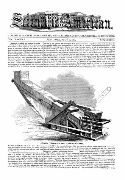 Scientific American - July 13, 1861 (vol. 5, #2)
