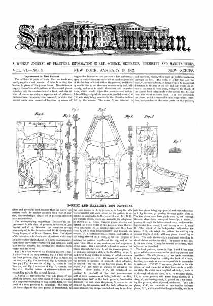 Scientific American - Jan 18, 1862 (vol. 6, #3)