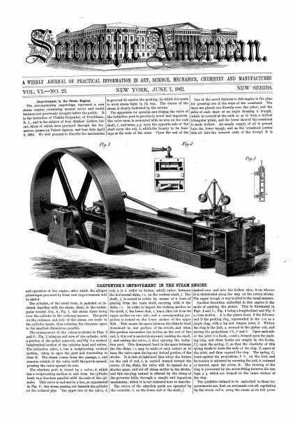Scientific American - June 7, 1862 (vol. 6, #23)
