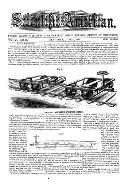 Scientific American - June 21, 1862 (vol. 6, #25)