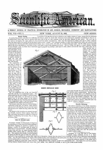 Scientific American - Aug 23, 1862 (vol. 7, #8)