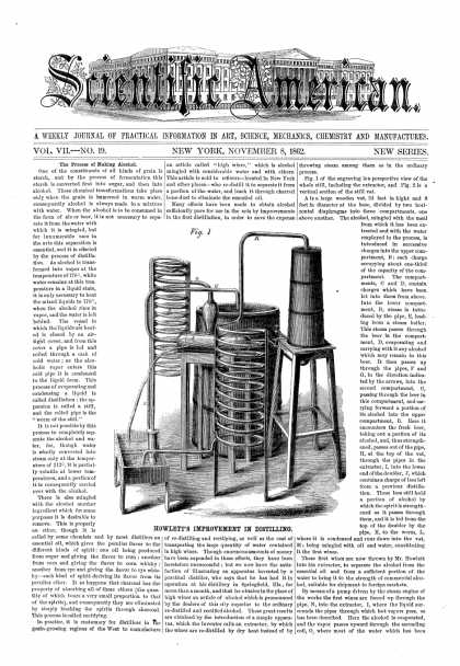 Scientific American - Nov 8, 1862 (vol. 7, #19)
