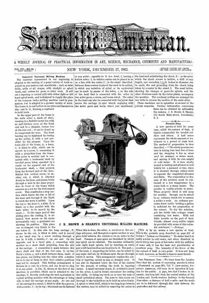 Scientific American - Dec 27, 1862 (vol. 7, #26)
