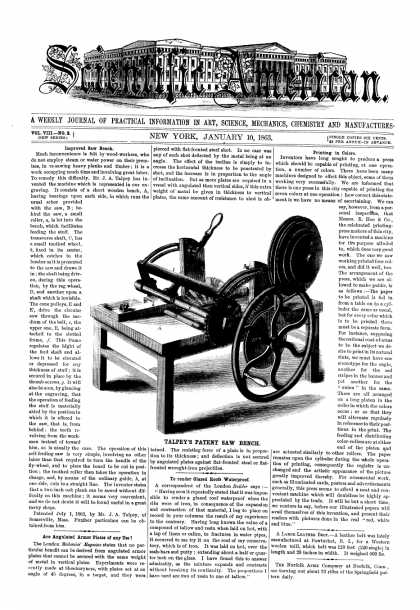 Scientific American - Jan 10, 1863 (vol. 8, #2)