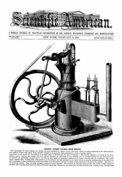 Scientific American - Feb 14, 1863 (vol. 8, #7)