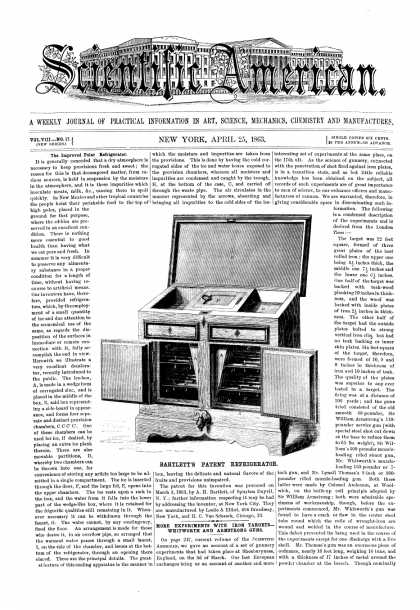 Scientific American - Apr 25, 1863 (vol. 8, #17)