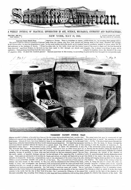 Scientific American - May 16, 1863 (vol. 8, #20)