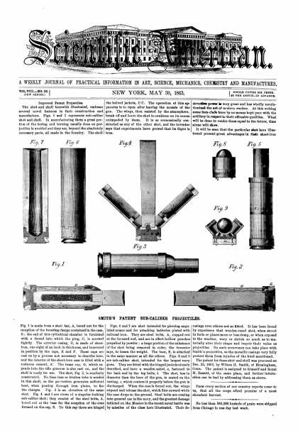 Scientific American - May 30, 1863 (vol. 8, #22)