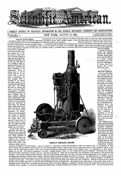 Scientific American - Aug 15, 1863 (vol. 9, #7)