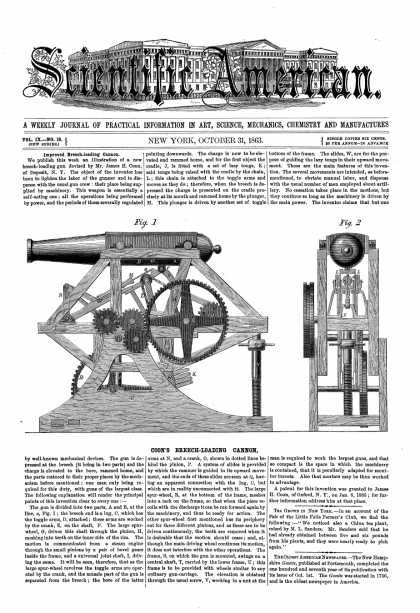 Scientific American - Oct 31, 1863 (vol. 9, #18)