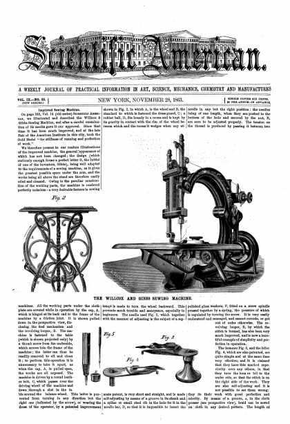 Scientific American - Nov 28, 1863 (vol. 9, #22)
