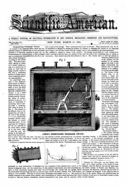 Scientific American - Mar 19, 1864 (vol. 10, #12)