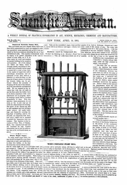 Scientific American - Apr 16, 1864 (vol. 10, #16)
