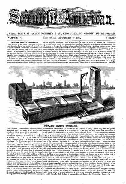 Scientific American - Sept 17, 1864 (vol. 11, #12)