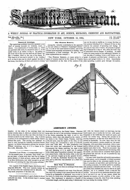Scientific American - Oct 15, 1864 (vol. 11, #16)